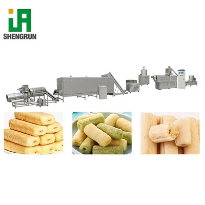 Dây chuyền chế biến đồ ăn nhẹ Puff Corn